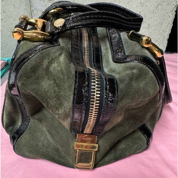 Gucci Suede Medium Aviatrix Handle Bag - Picture 5 of 14